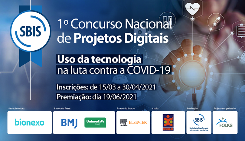 Inscrições abertas para o 1º Concurso Nacional de Projetos Digitais: Uso da Tecnologia na Luta Contra a COVID-19