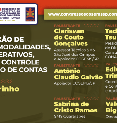 35º Congresso do COSEMS/SP: Curso – Contratação de serviços: modalidades, planos operativos, avaliação, controle e prestação de contas