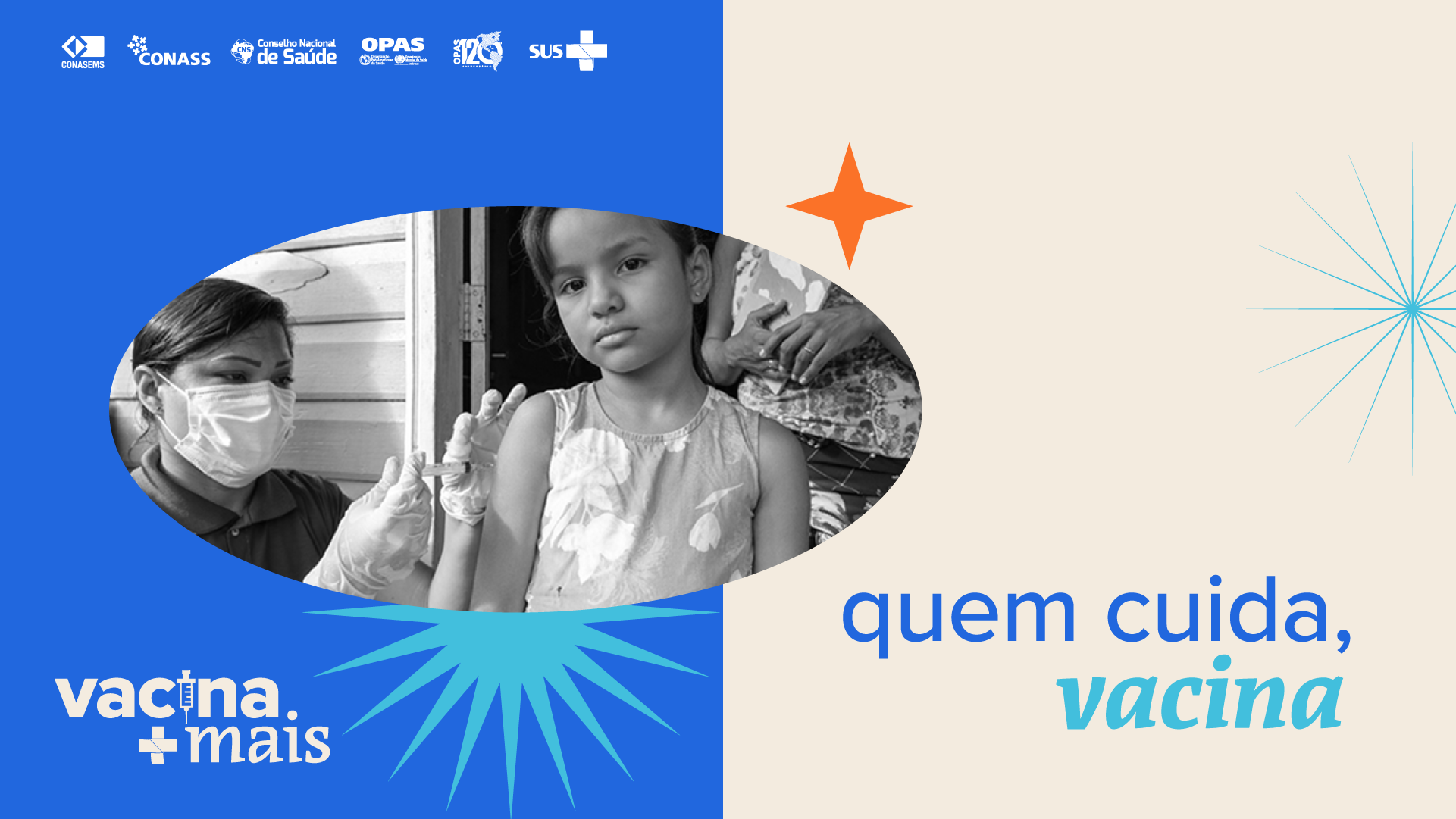 Campanha Vacina Mais visa enfatizar a importância da imunização no Brasil. Participe e compartilhe