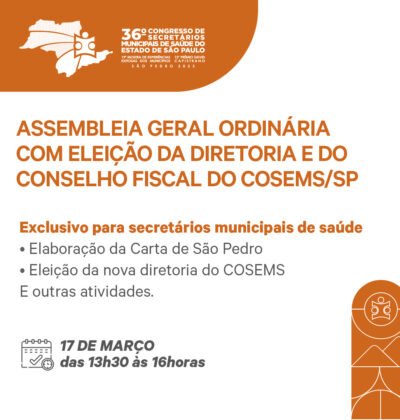 Assembleia Geral dos Secretários Municipais de Saúde do Estado de São Paulo