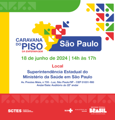 São Paulo recebe a Caravana do Piso de Enfermagem. Inscreva-se!