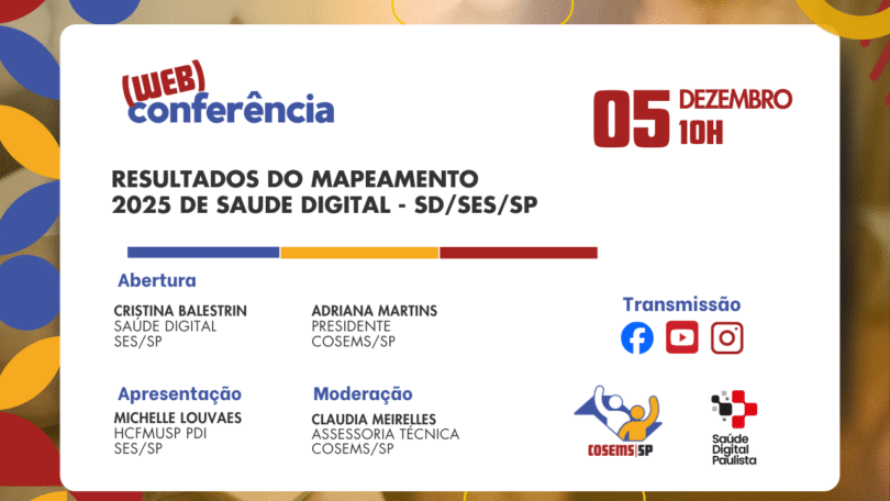 Perdeu a web? Resultados do Mapeamento 2025 de Saude digital – SD/SES/SP