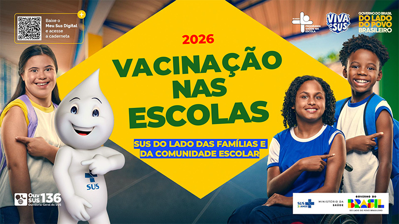 Semana de Vacinação nas Escolas, de 24 a 30 de abril. Saiba mais sobre a Campanha!