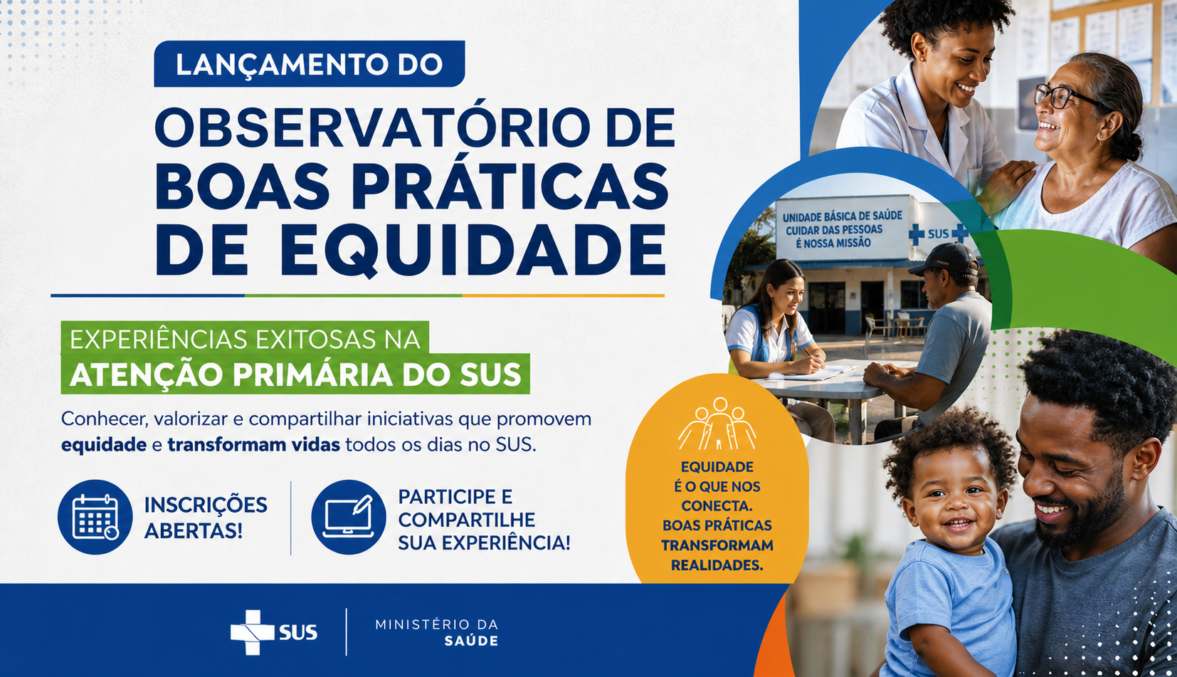 Ministério da Saúde abre inscrições para observatório de boas práticas de equidade no SUS
