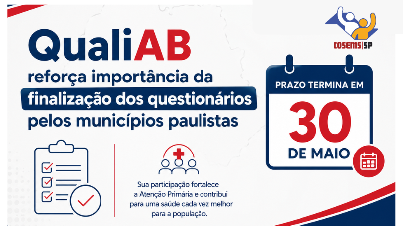 COSEMS/SP reforça importância da finalização dos questionários do QualiAB pelos municípios paulistas