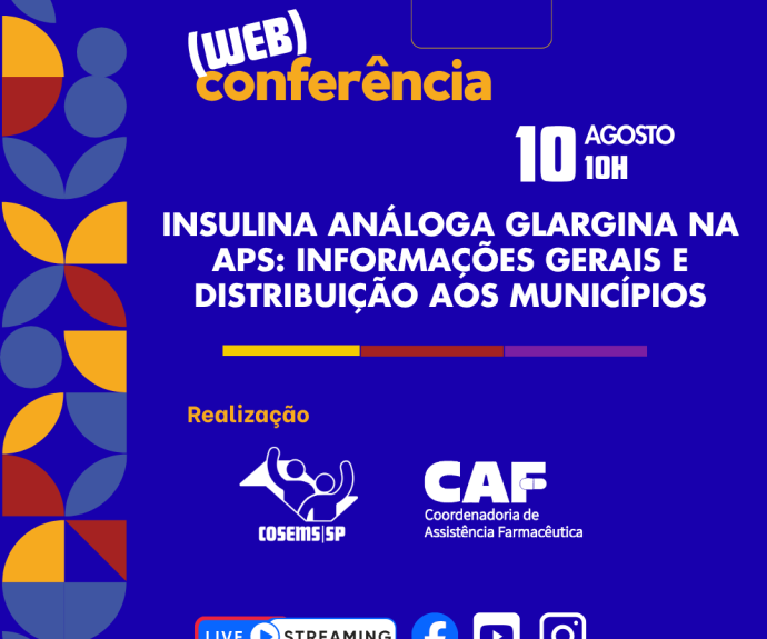 Insulina análoga Glargina na APS: informações gerais e distribuição aos municípios